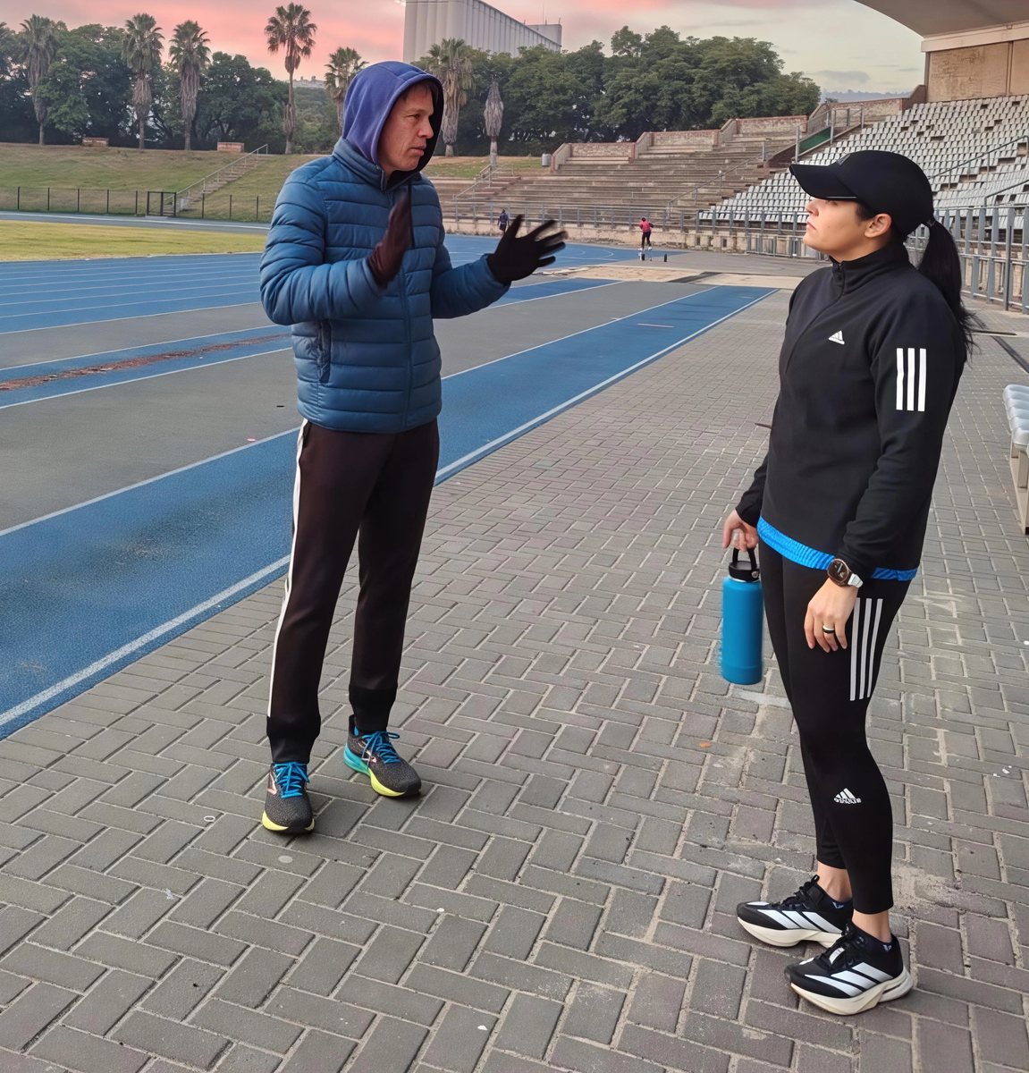 RacePace running coaching at a track session
