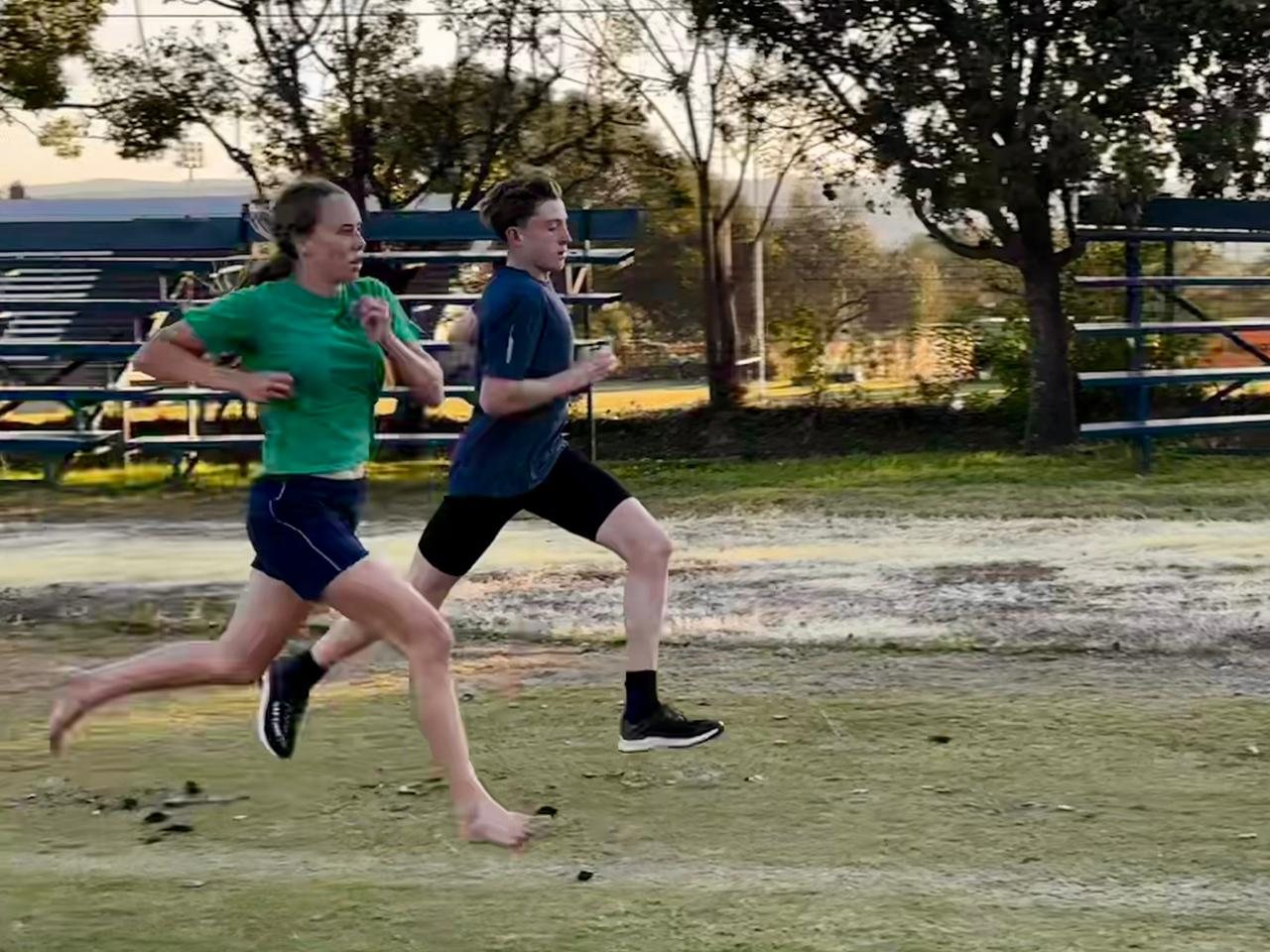 Runners in action representing mental tenacity and race preparation
